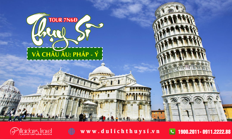 Tour Thụy Sĩ Pháp Ý 7 ngày 6 đêm
